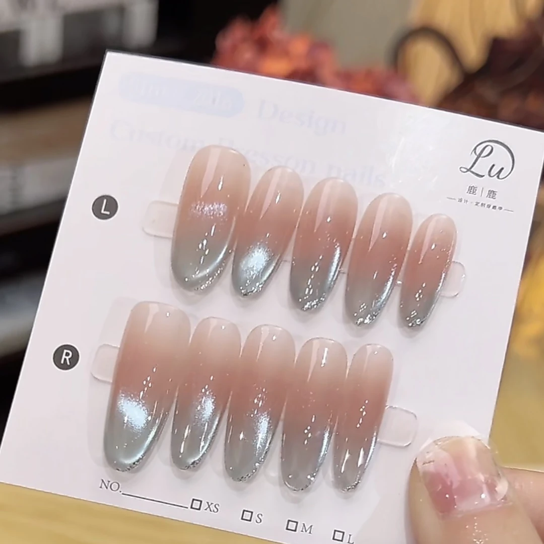 【一江春水-孤品微瑕NO退换补】鹿鹿家-纯手工穿戴甲