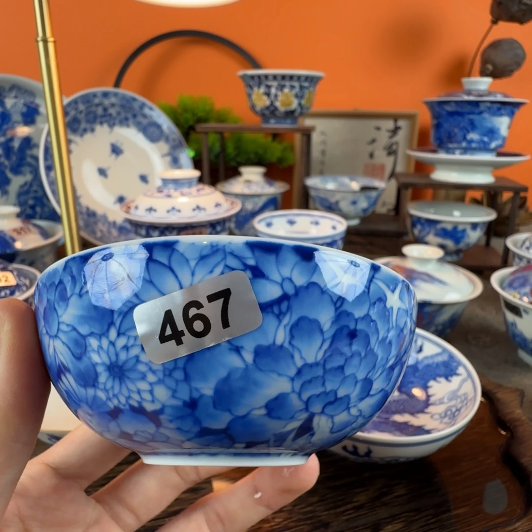 瓷片景德镇手绘青花茶器467