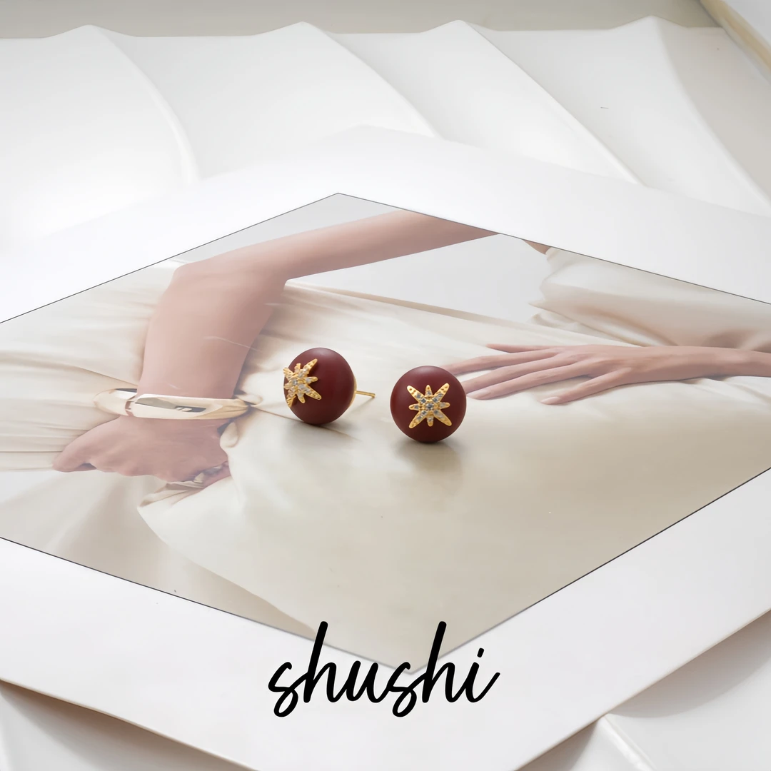 铜合金锆石耳饰 耳环9214