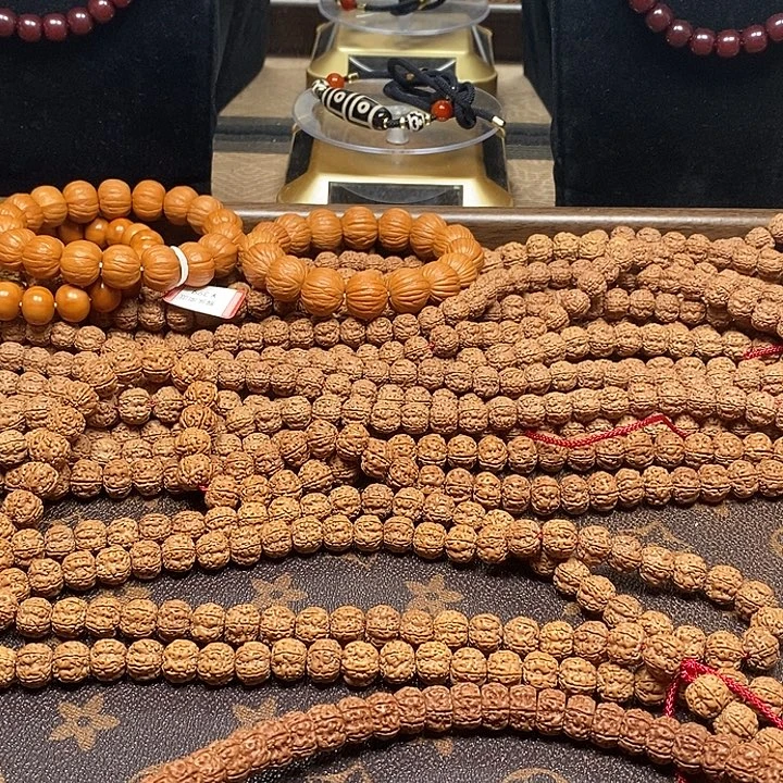 花***茶吊坠金刚菩提108元皮臧式二代盘龙
