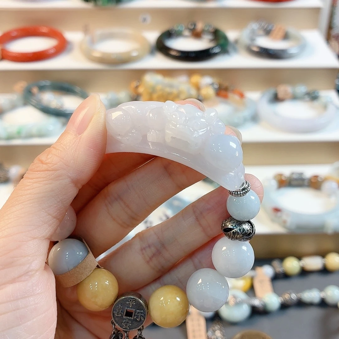 唯***尊翡翠未镶嵌手链手串