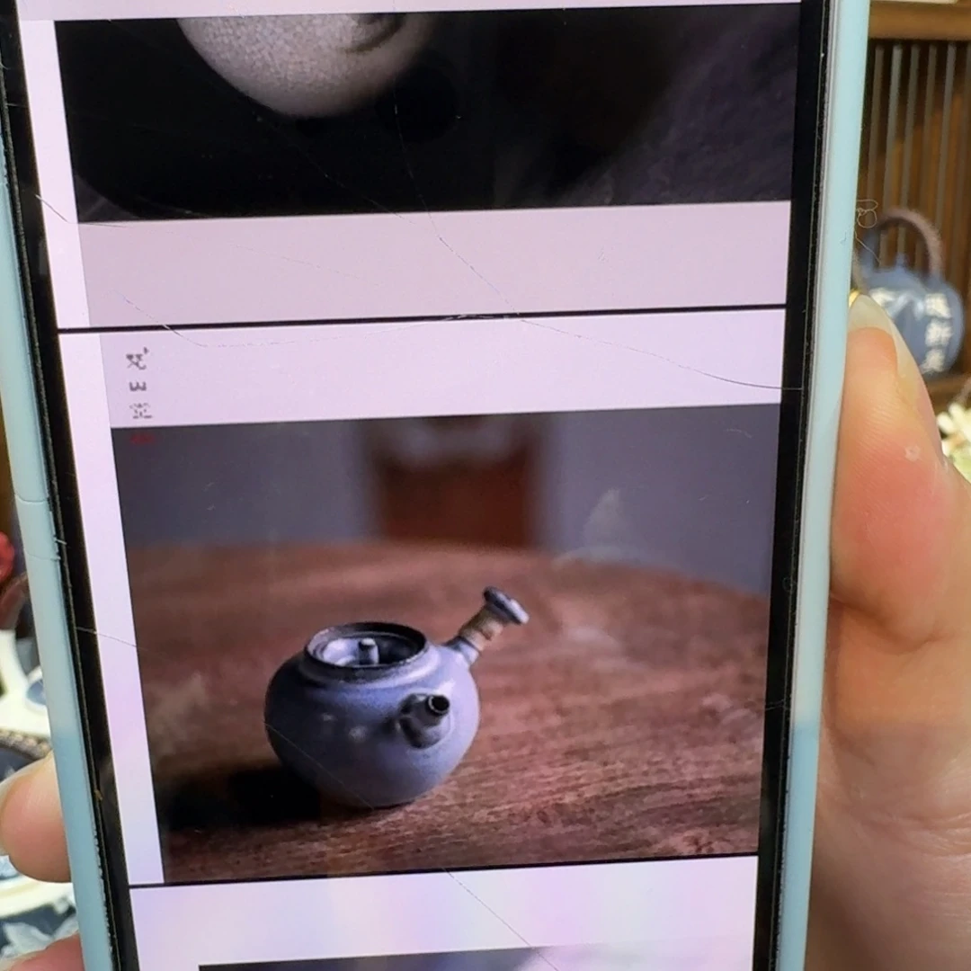 ****风陶梵山堂陶壶朱圆侧把老岩泥