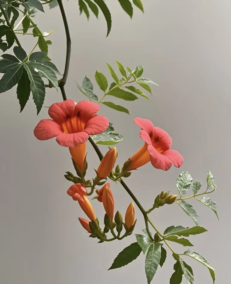 【双色】凌霄花地栽盆栽爬藤庭院阳台露台室外室内YPX