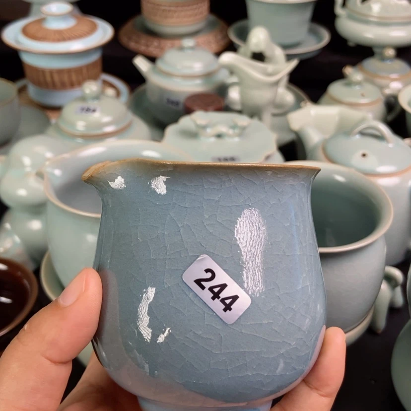 【闪购商品】张****⁸公道杯原矿天蓝釉