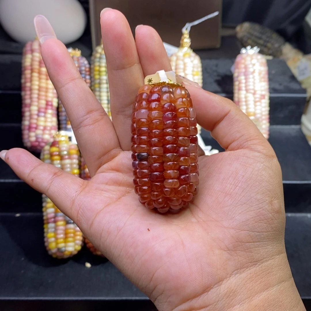 玉?****哥文玩玉米小果冻透