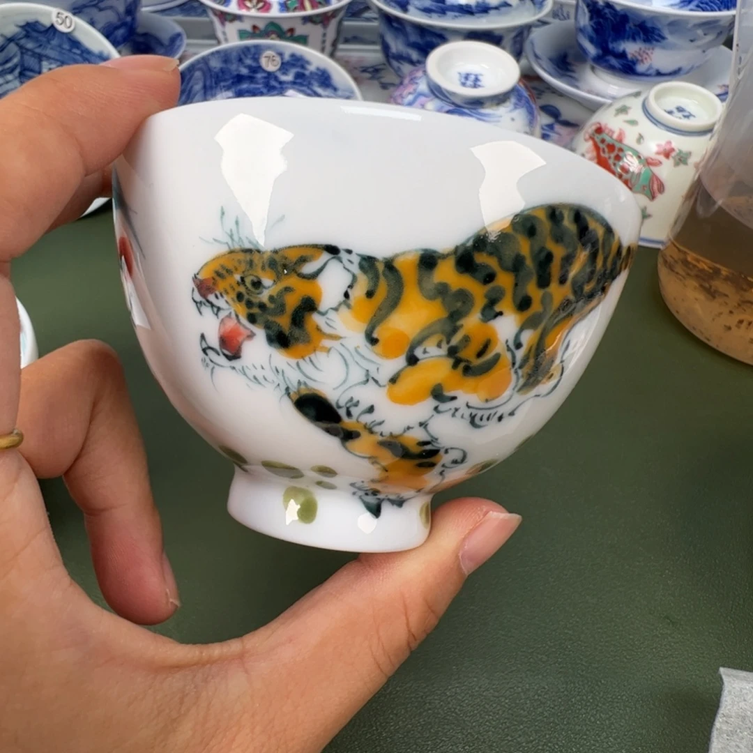 景德镇纯手工纯手绘茶具木木66