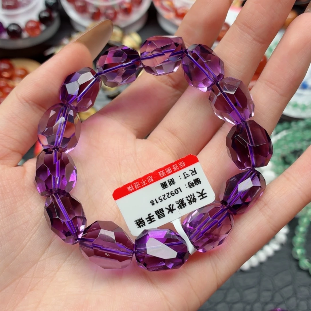 未镶嵌手链水晶紫水晶切面
