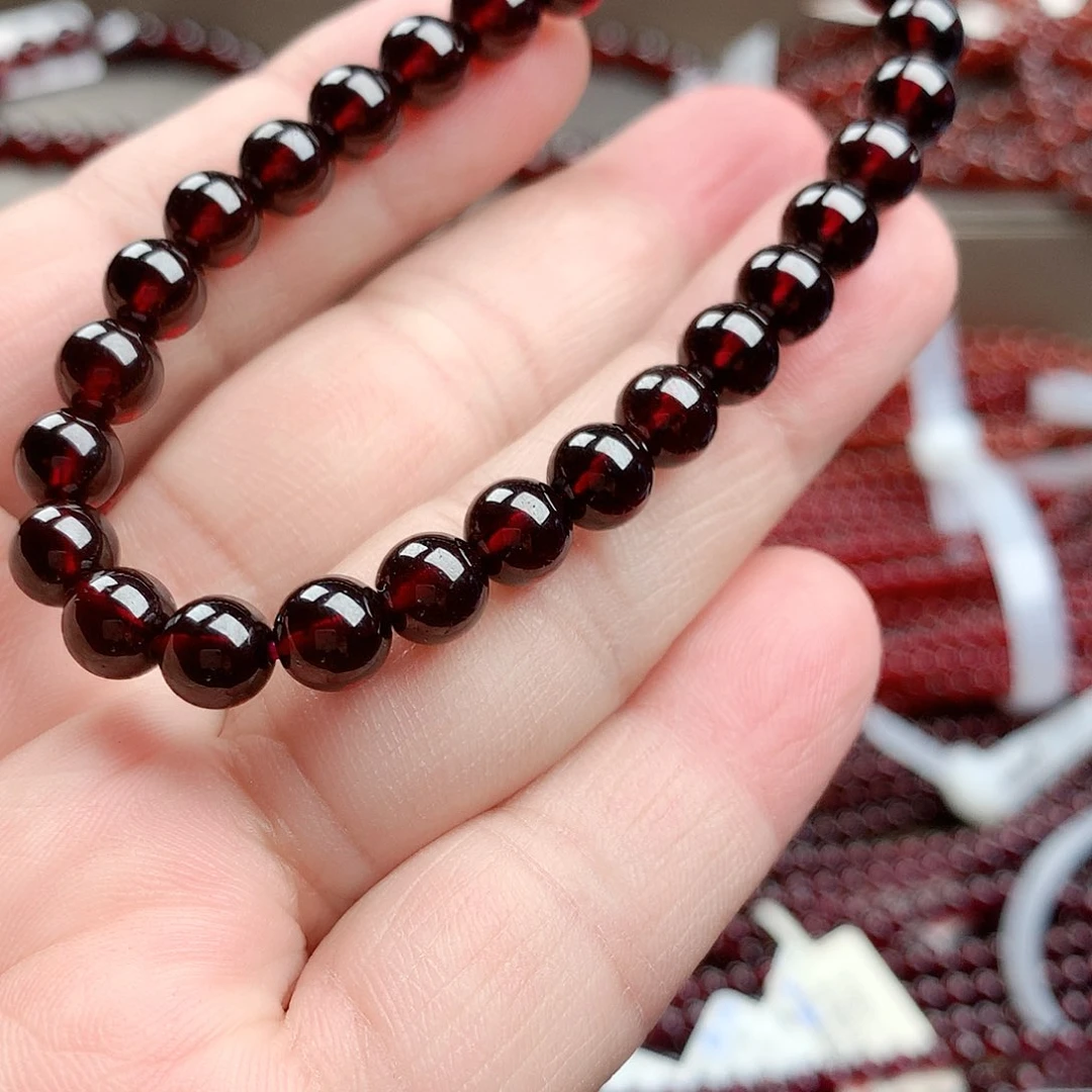 石榴石手串未镶嵌7