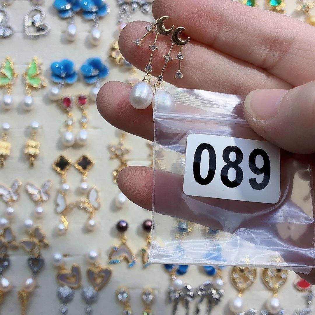 不***称淡水珍珠耳饰合金