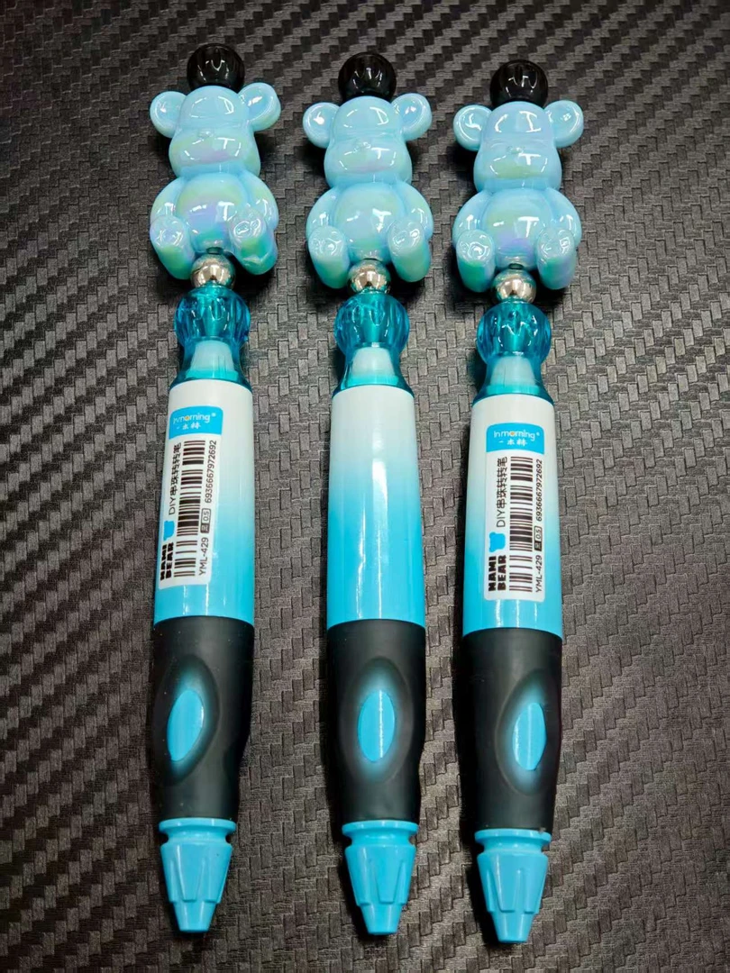 【发3支-蓝杆】【一木林429串串转转笔diy旋转出芯黑色0.5mm】