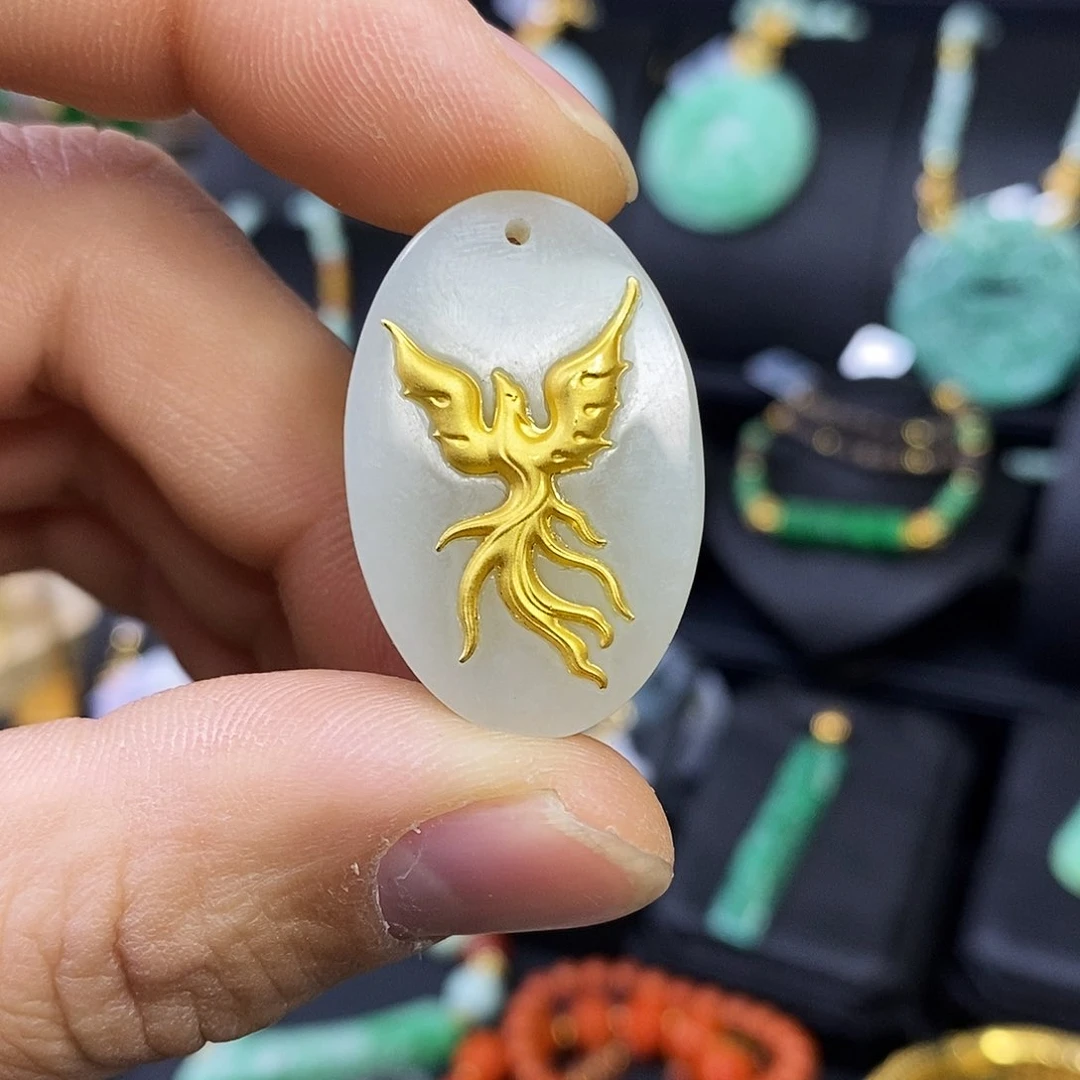 颈饰未镶嵌翡翠吊坠