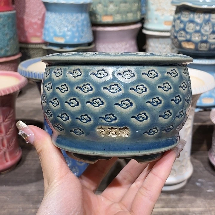 七里烧花盆2-25-534口径8