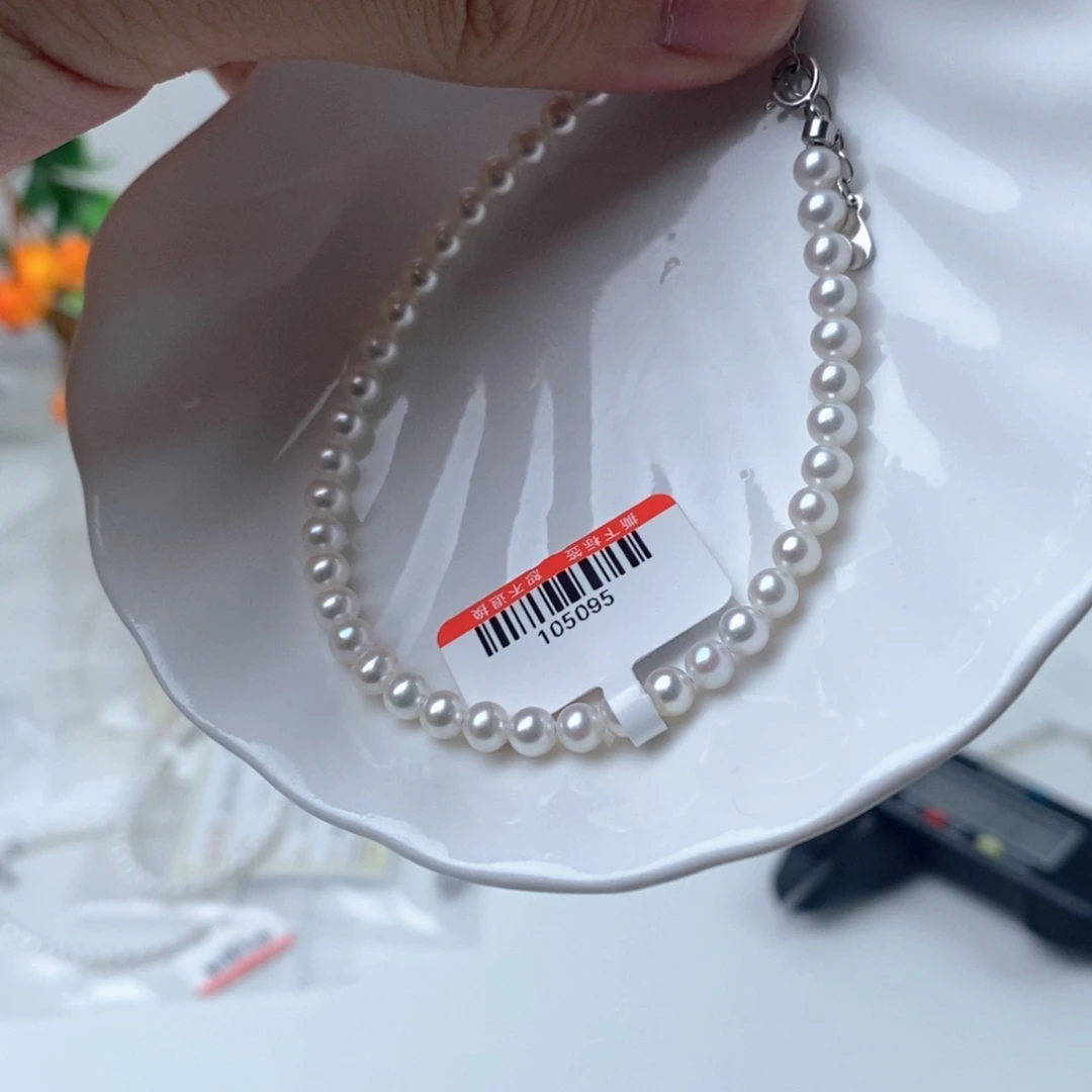 淡水珍珠银S925镶嵌项链105095