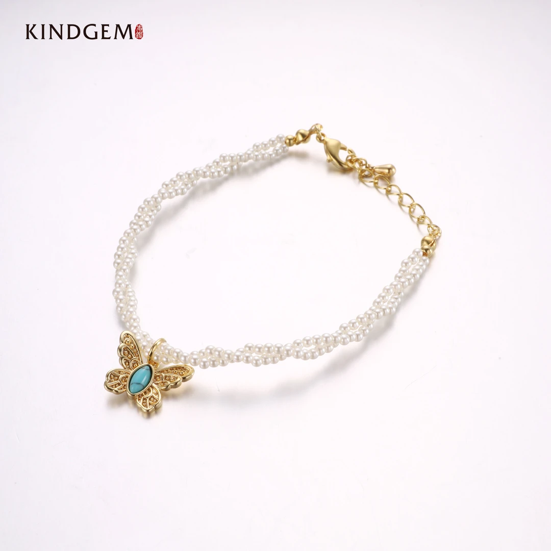 铜合金仿珍珠手链 BV45XIPC-27188小众个性百搭经典手链