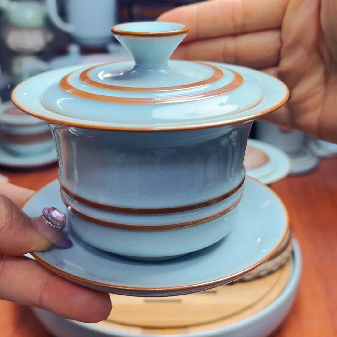 【闪购商品】汝瓷单壶单杯，井栏壶，西施壶