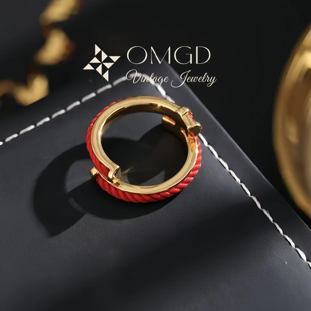 OMGD 铜合金合成锆石戒指 【D1195】经典百搭时尚戒指