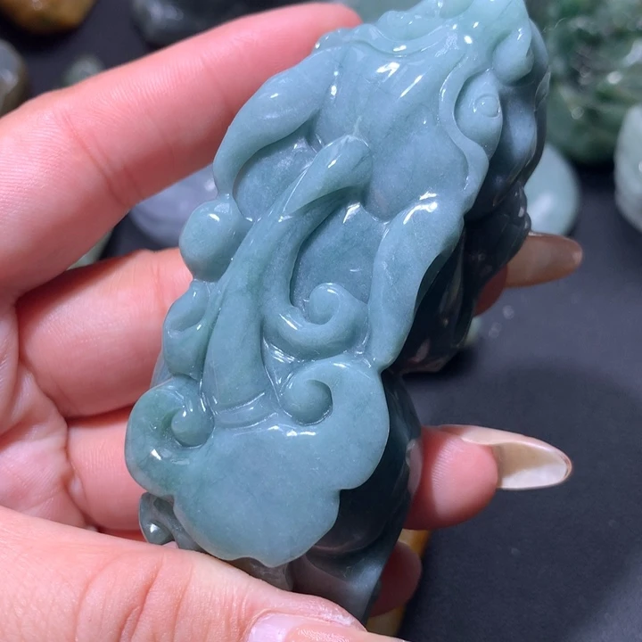 翡翠未镶嵌颈饰保真天然A货翡翠