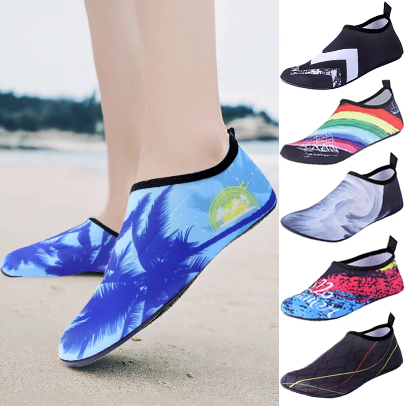 沙滩鞋袜男女儿童水上乐园溯溪浮潜袜户外轻便游泳防滑软底潜水鞋
