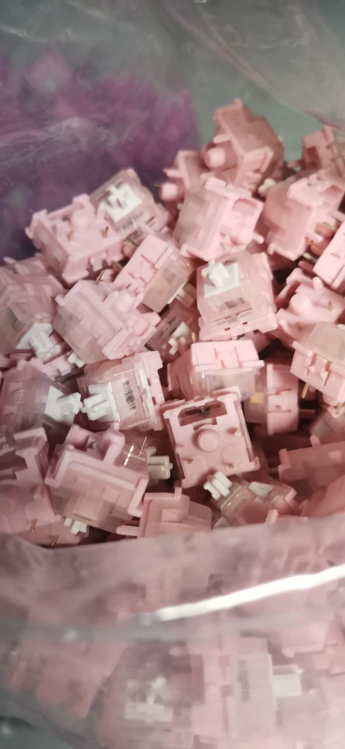 99新  晚樱轴机械键盘轴体配件50颗