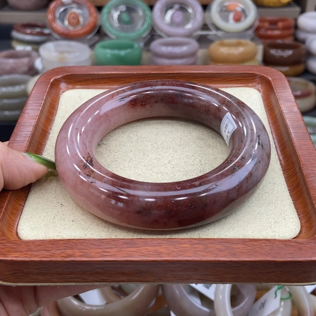 石英质玉手镯未镶嵌啊*_