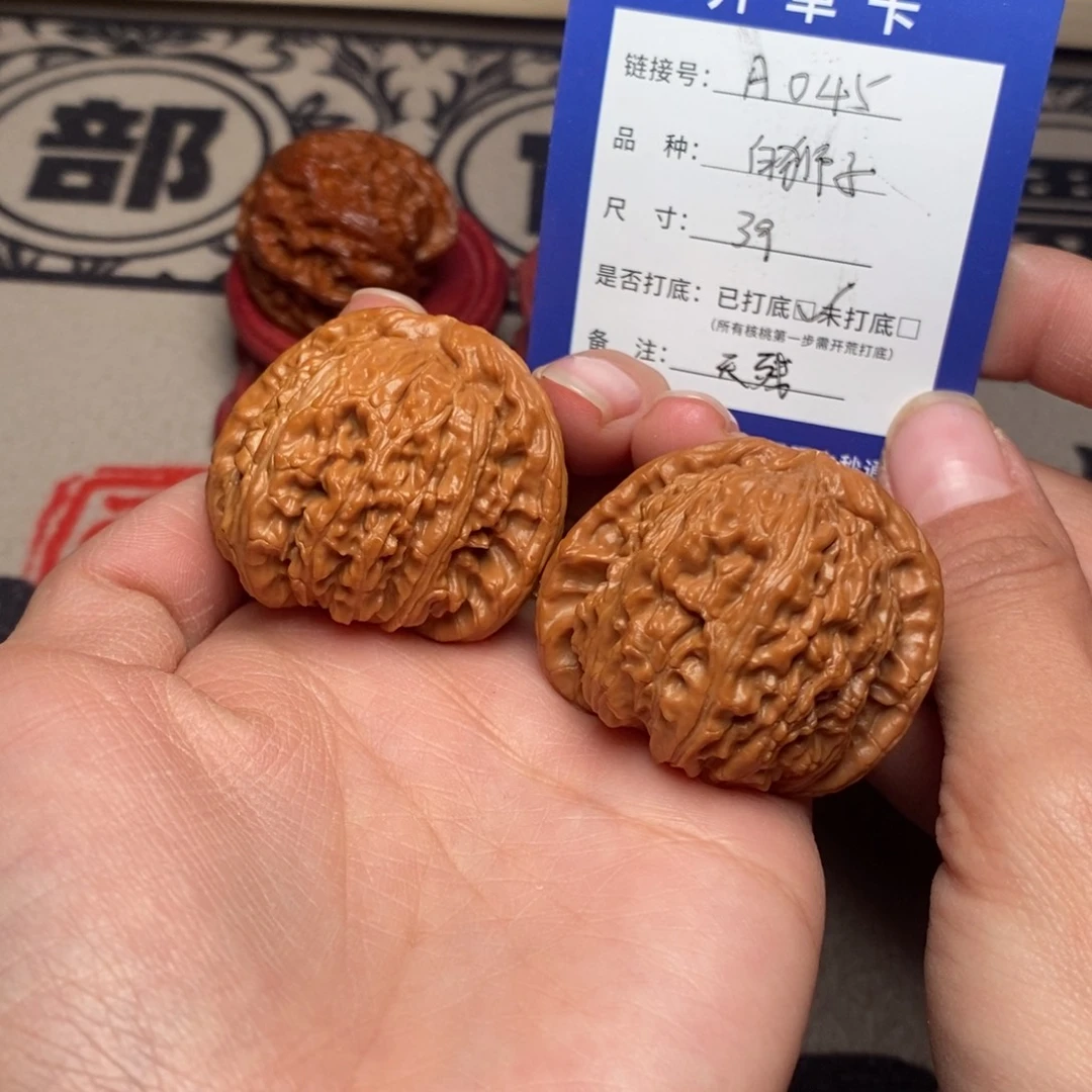 核桃文玩核桃白狮