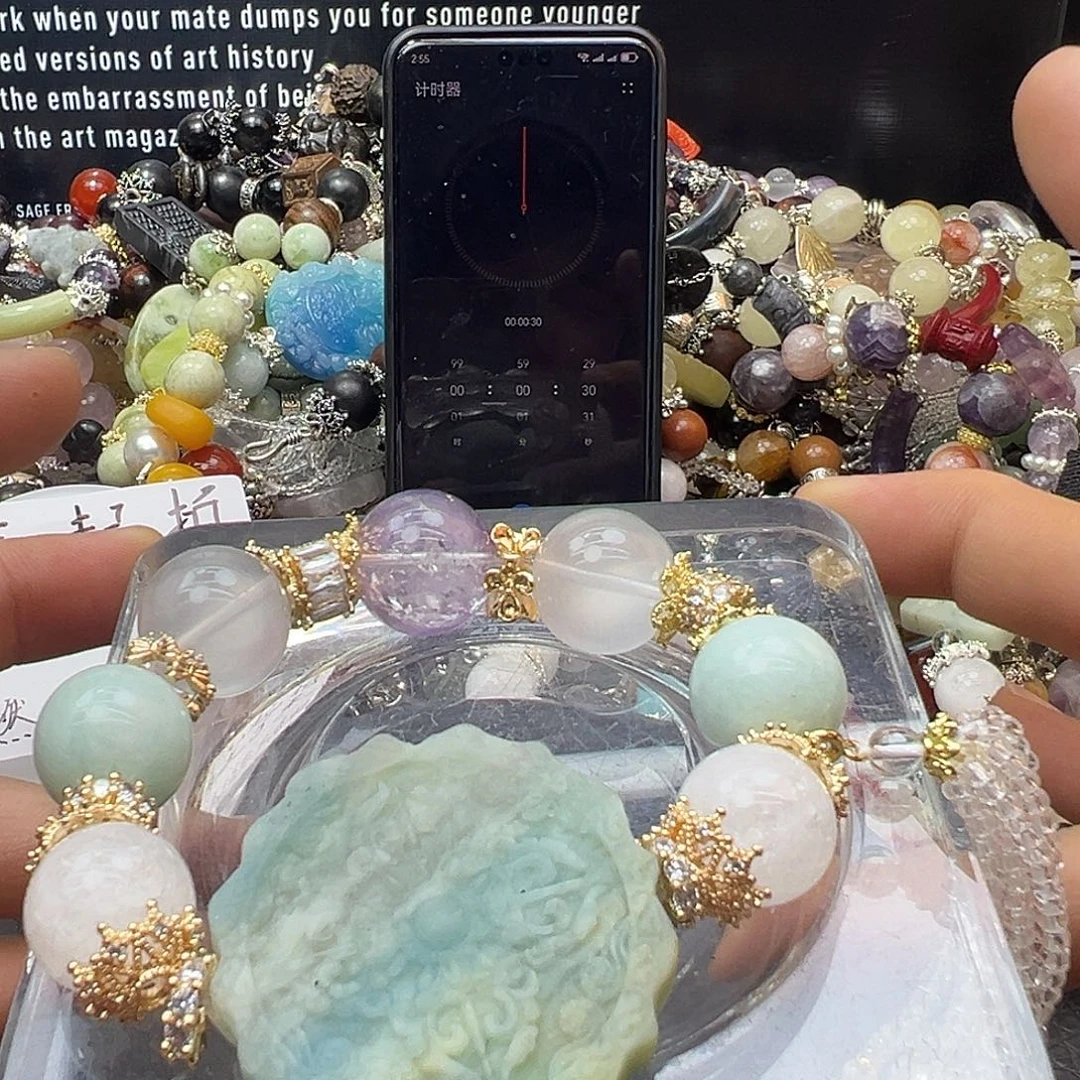 暴***糖水晶手链未镶嵌水晶手链