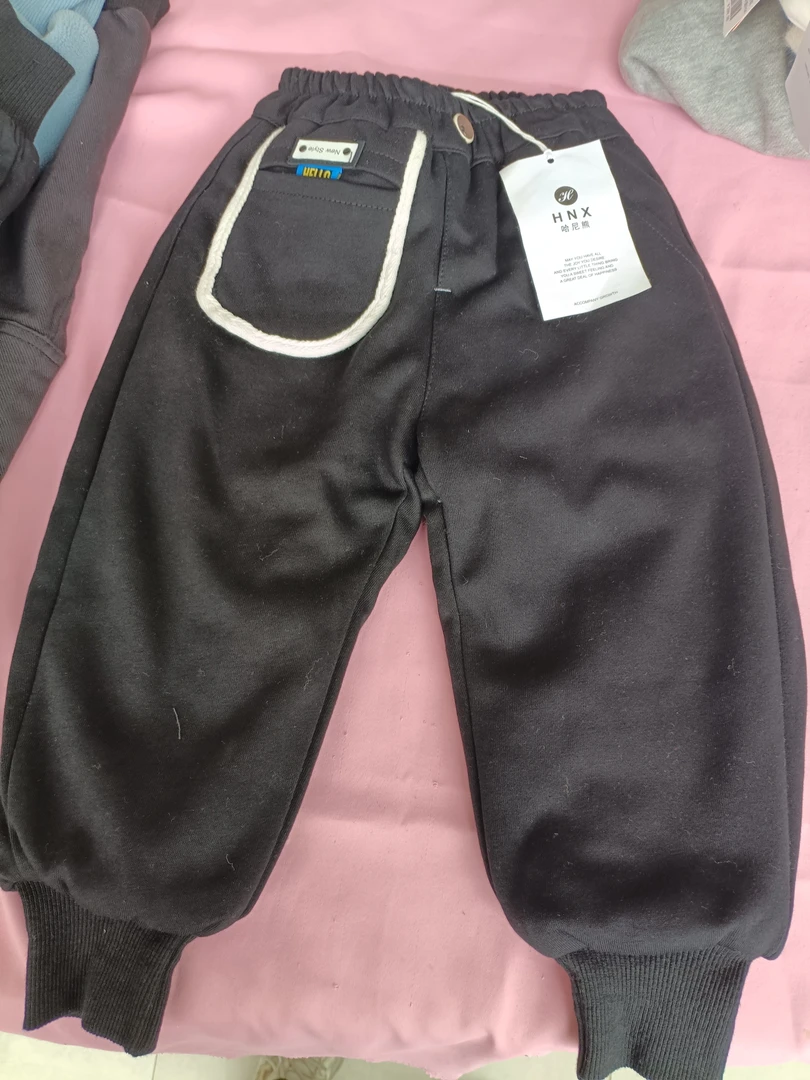 皮筋腰带长裤男春秋休闲裤钮扣/拉链休闲风中性松紧带