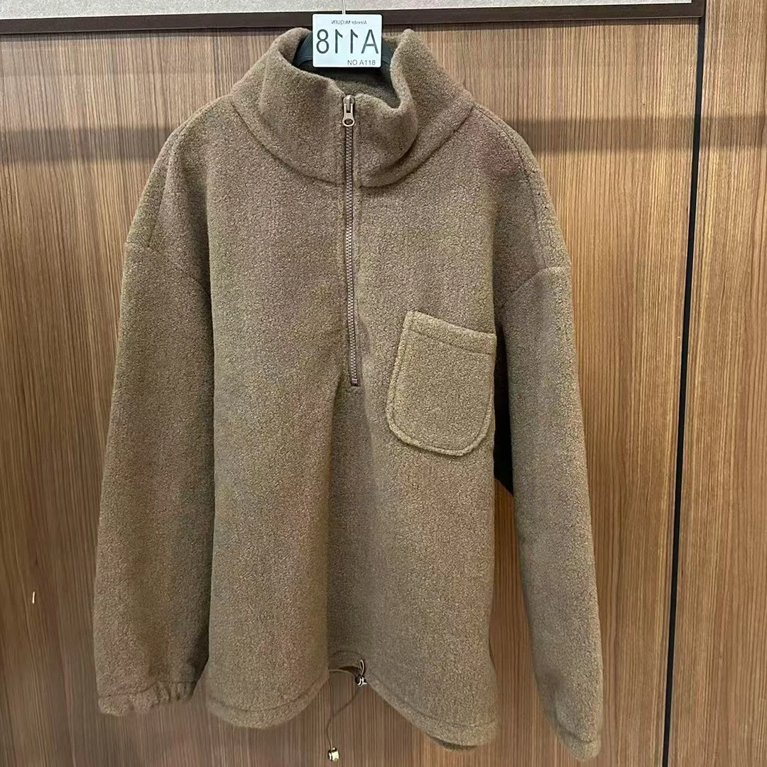 YDD•「A118」秋冬新款简约宽松时尚潮流休闲设计师百搭上衣