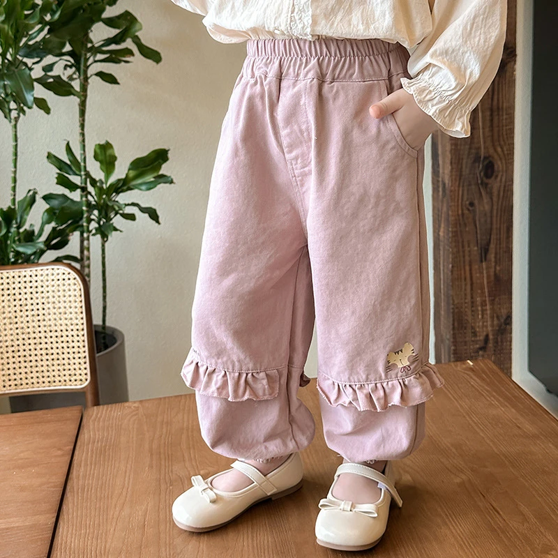 巴拉巴拉男孩女孩女童裤子春秋款2025新款儿童秋装洋气时髦女孩宝