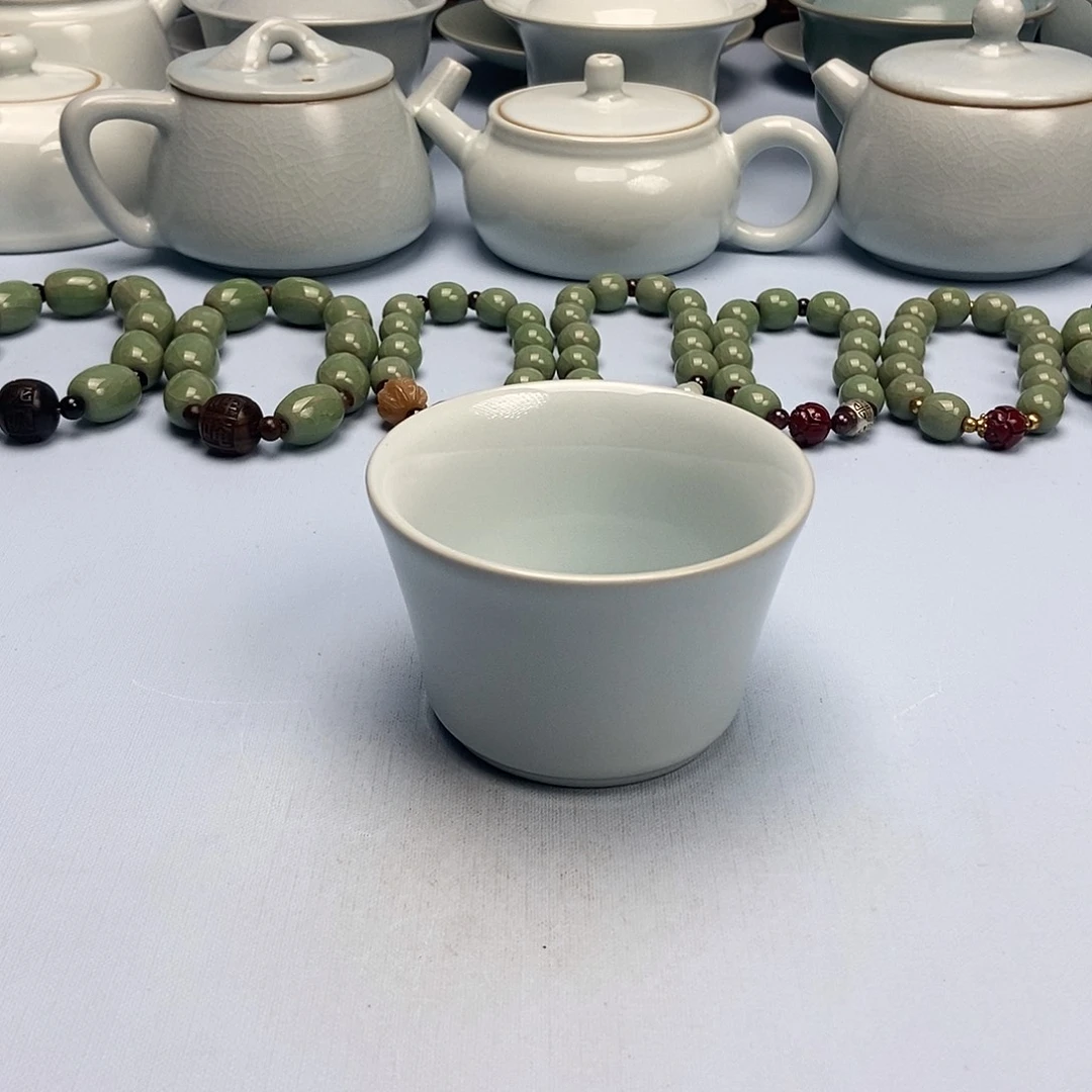 杯微微瑕月白主人原矿原釉原产地