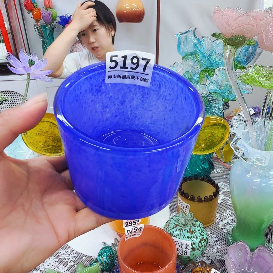 福利不退不退琉璃花瓶花器艺术品