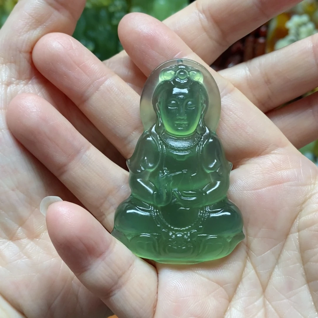 岫玉吊坠(赠链)未镶嵌