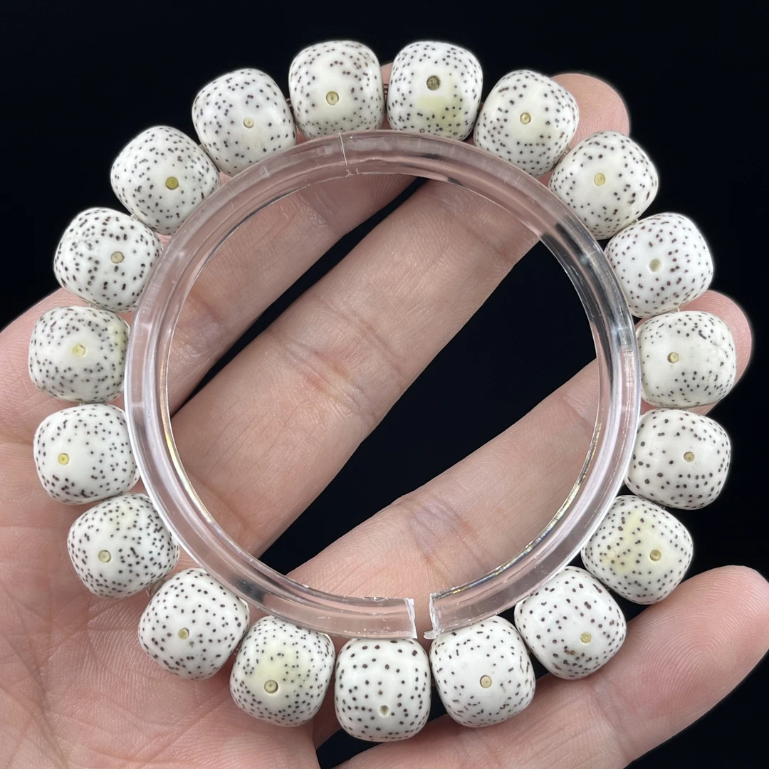 星月菩提13x12老型桶珠原生态海南毛感料小细星高密度手串