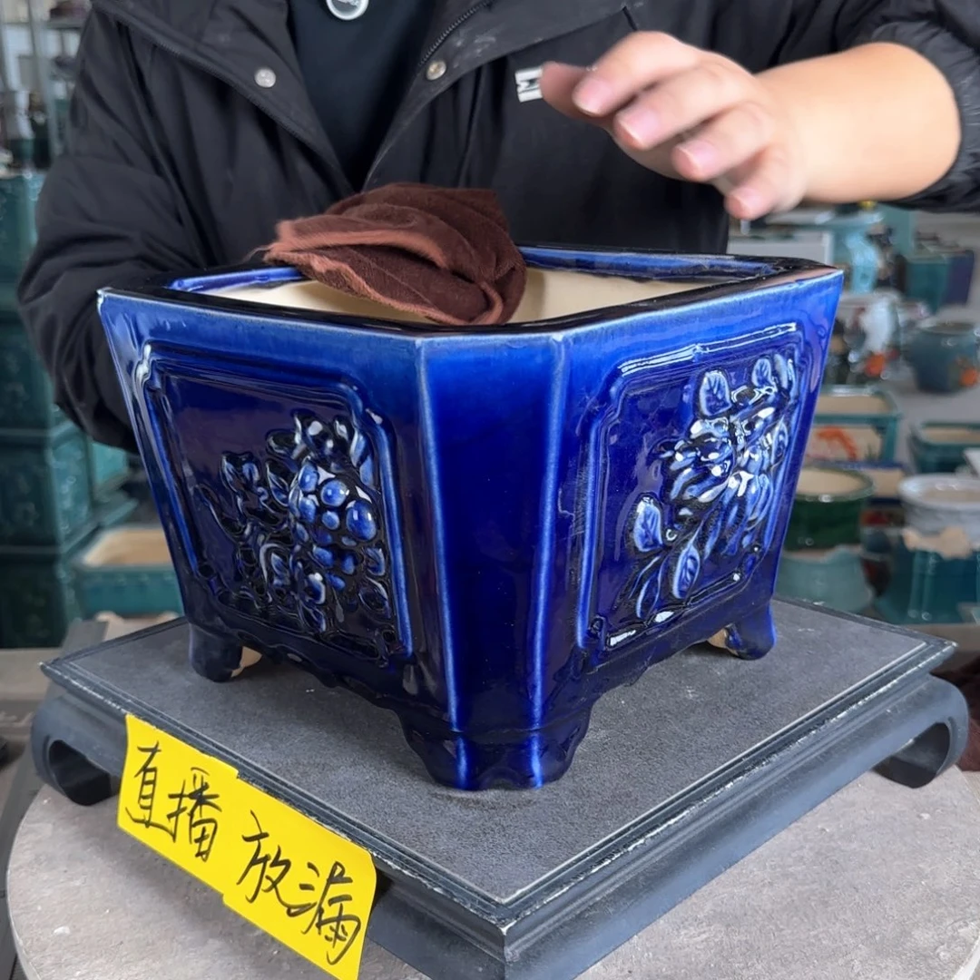 陶。一风堂石湾花盆 微瑕