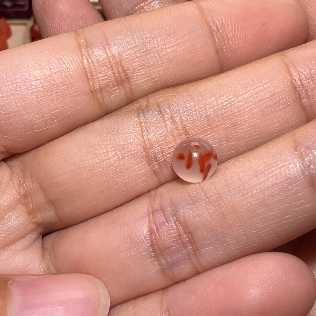 南红玛瑙珠宝奇石未镶嵌长*圆珠