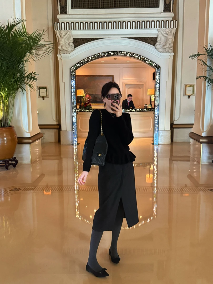 Alaiwear【瘦腿裤】绵羊毛混纺高腰塑性显瘦外穿打底裤女AL2025033