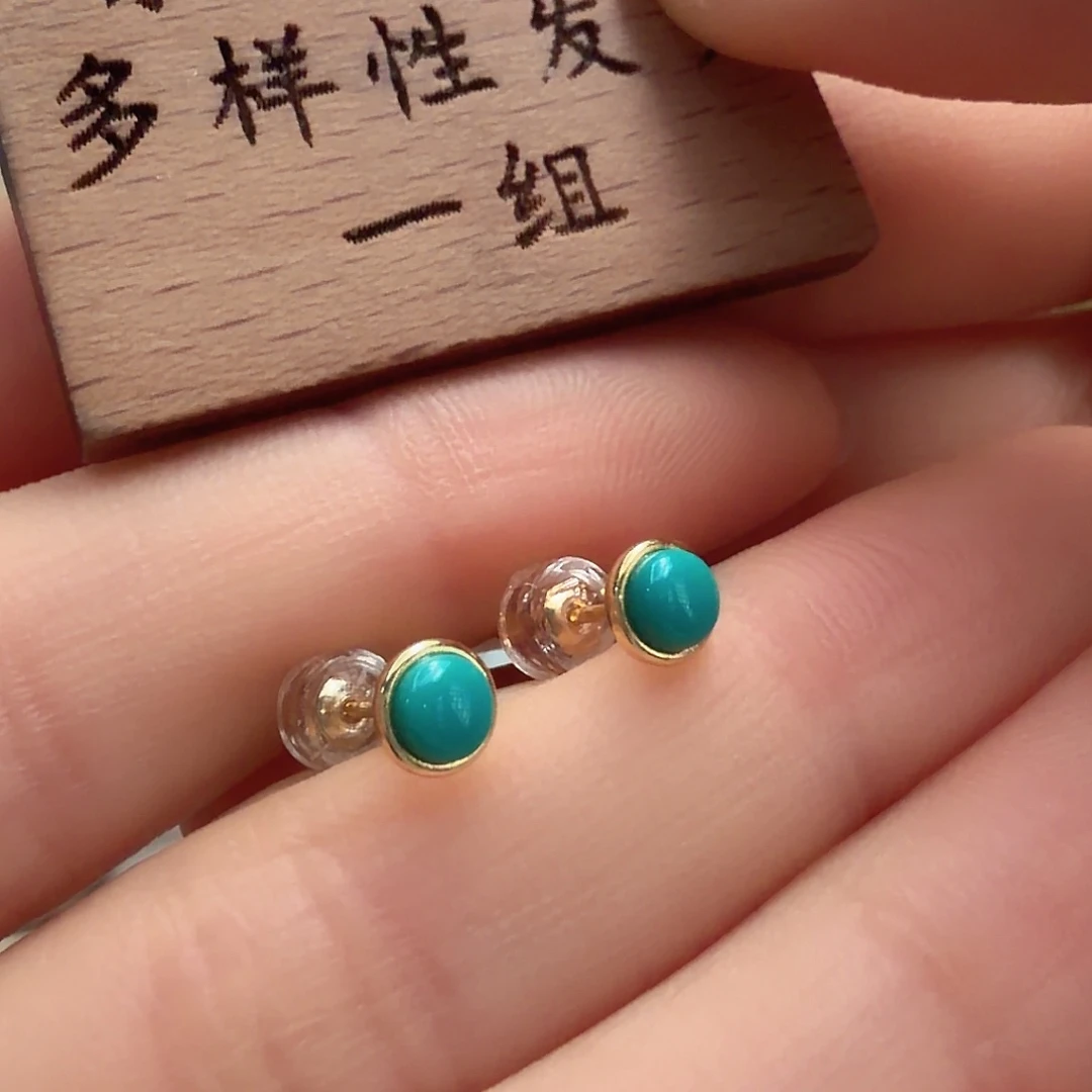 绿松石银S925镶嵌颈饰