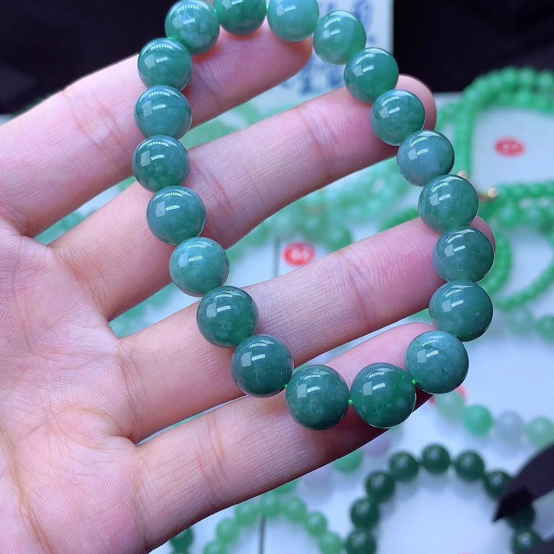 翡翠毛衣链未镶嵌