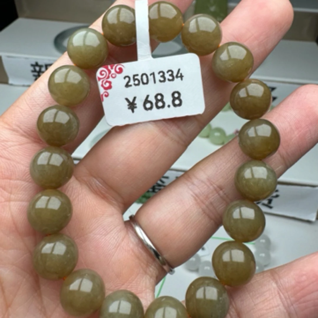 天然和田玉手串卡10mm