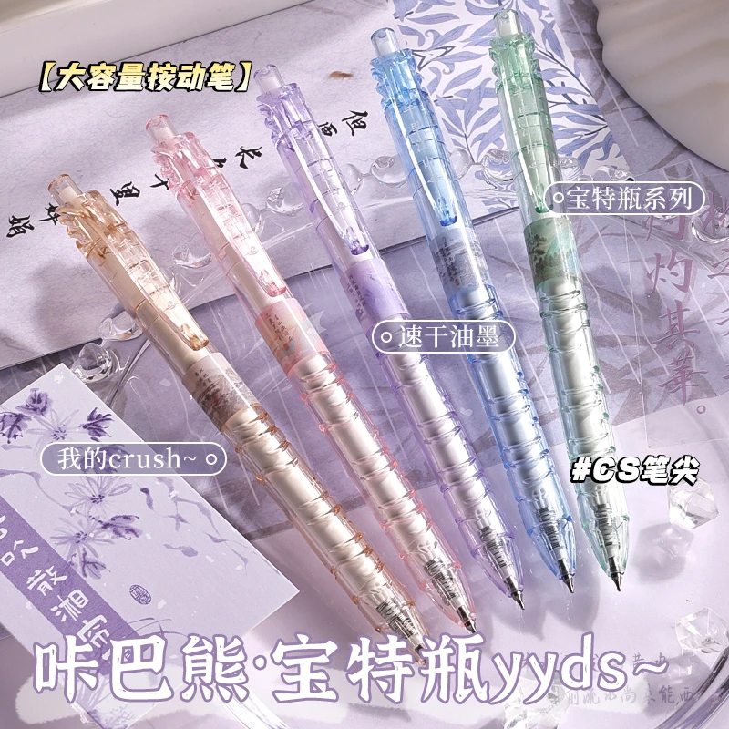 （茶话东方）-4 咔巴熊宝特瓶中性笔KBX-6268（1包5支）