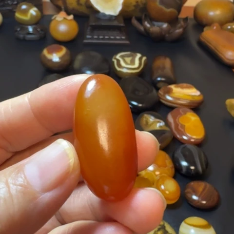 方***奎石材原石桌面摆件