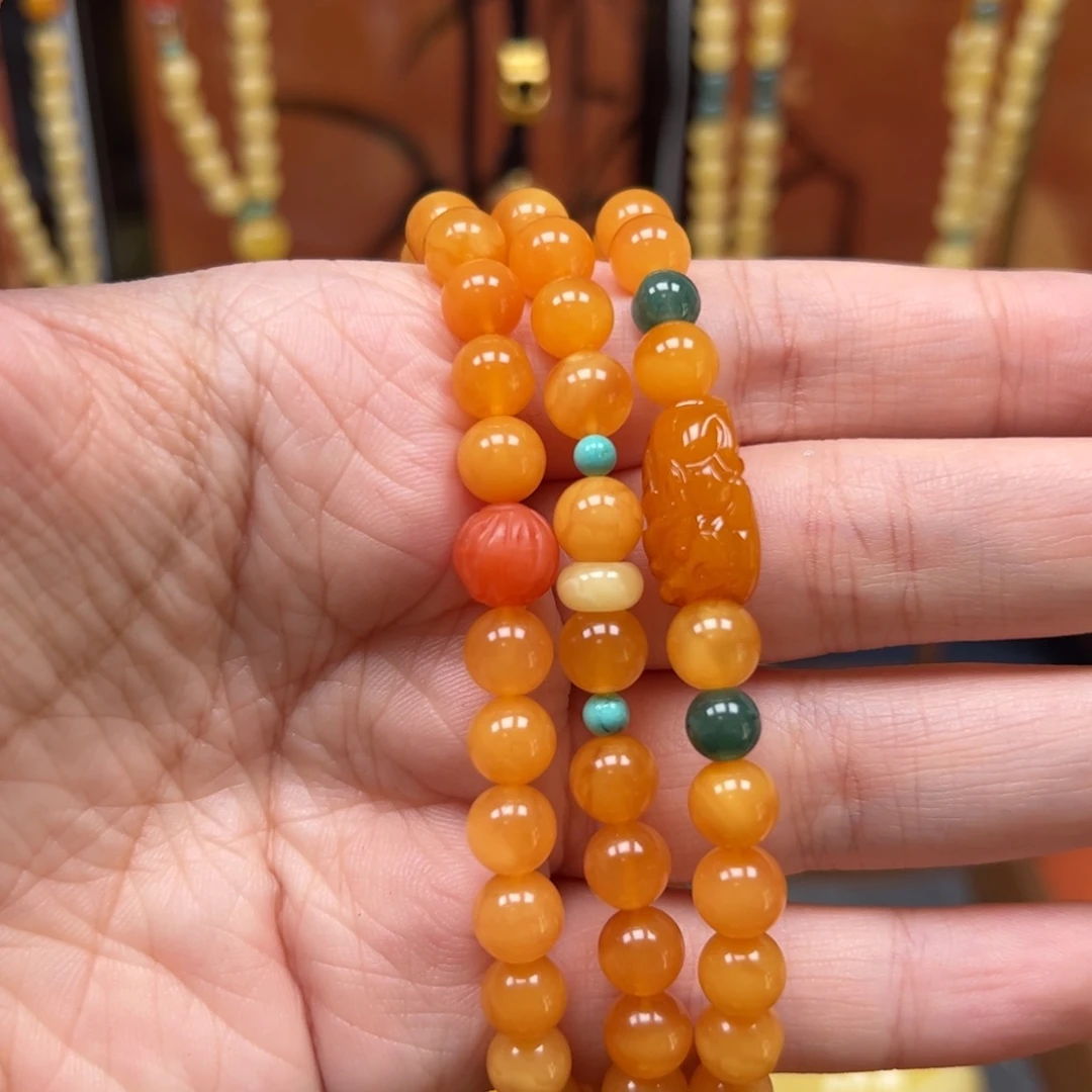 蜜蜡未镶嵌吊坠(不含链)