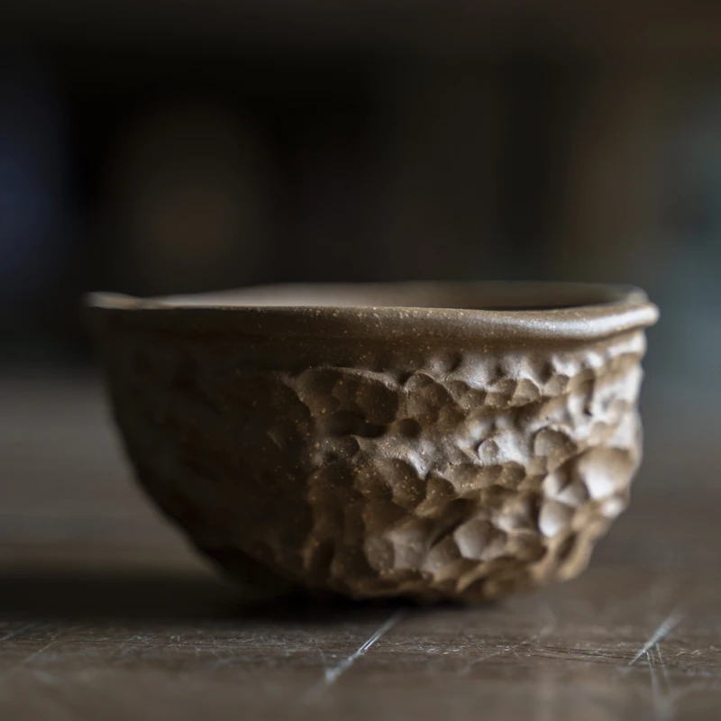 【十里】紫砂核桃杯老段泥紫砂主人杯品茗杯（Q0324）