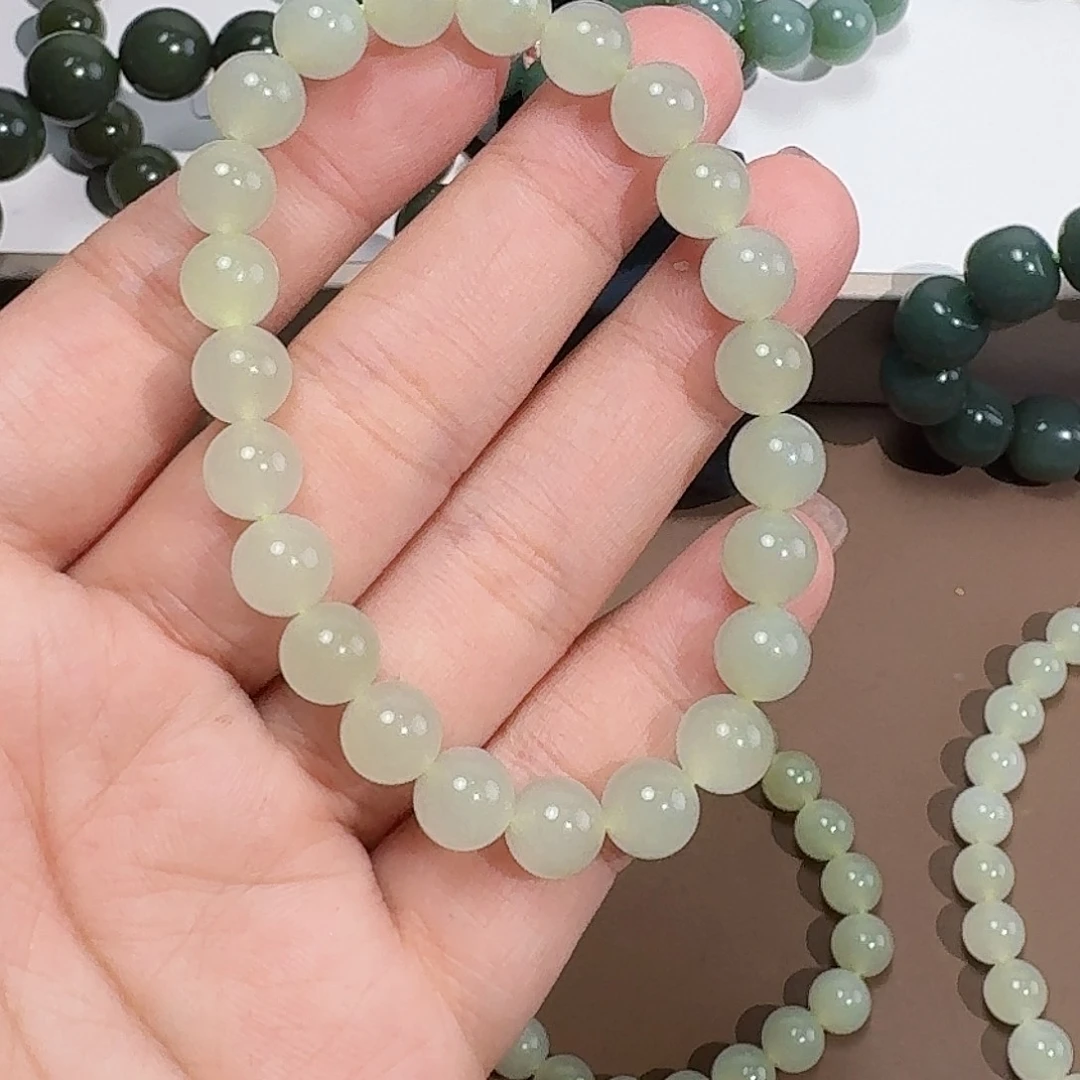 未镶嵌手链和田玉8 特细