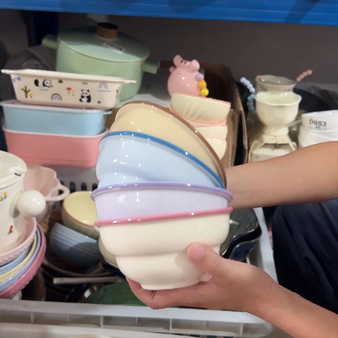 瓷片微瑕葫芦碗4个