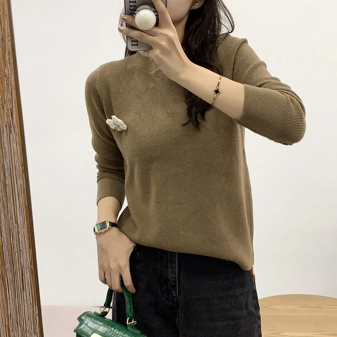 【小依专属】 JD8173 秋季新款长袖针织衫百搭洋气上衣