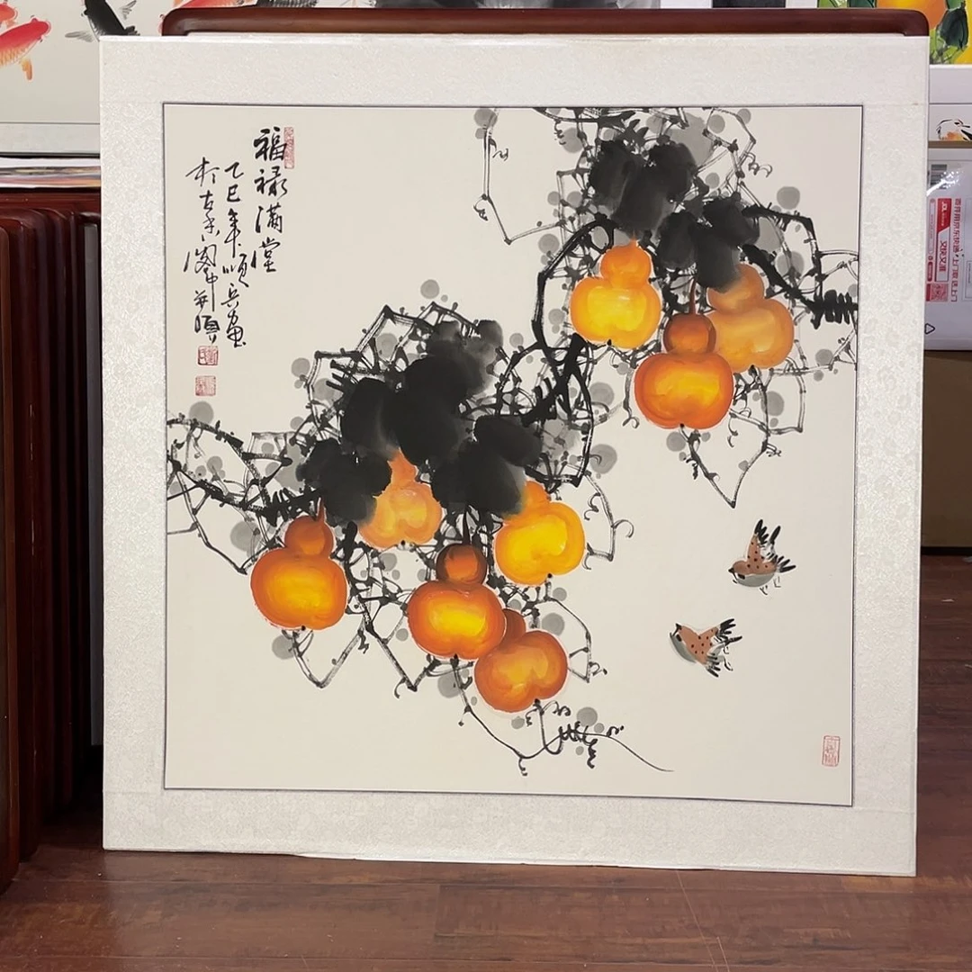 国画带框尺寸83*83厘米