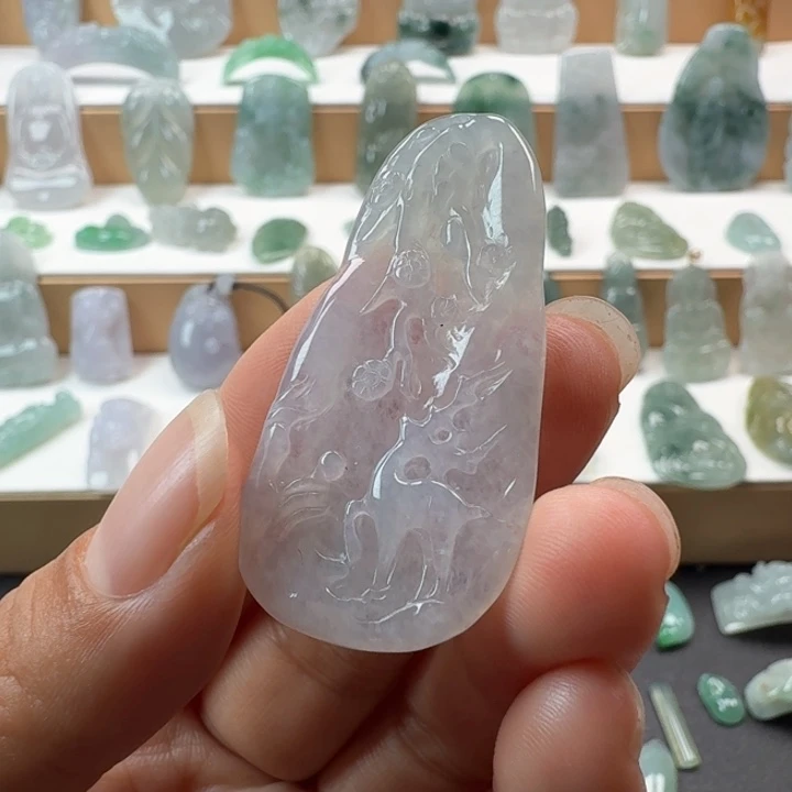 翡翠未镶嵌项链翡翠