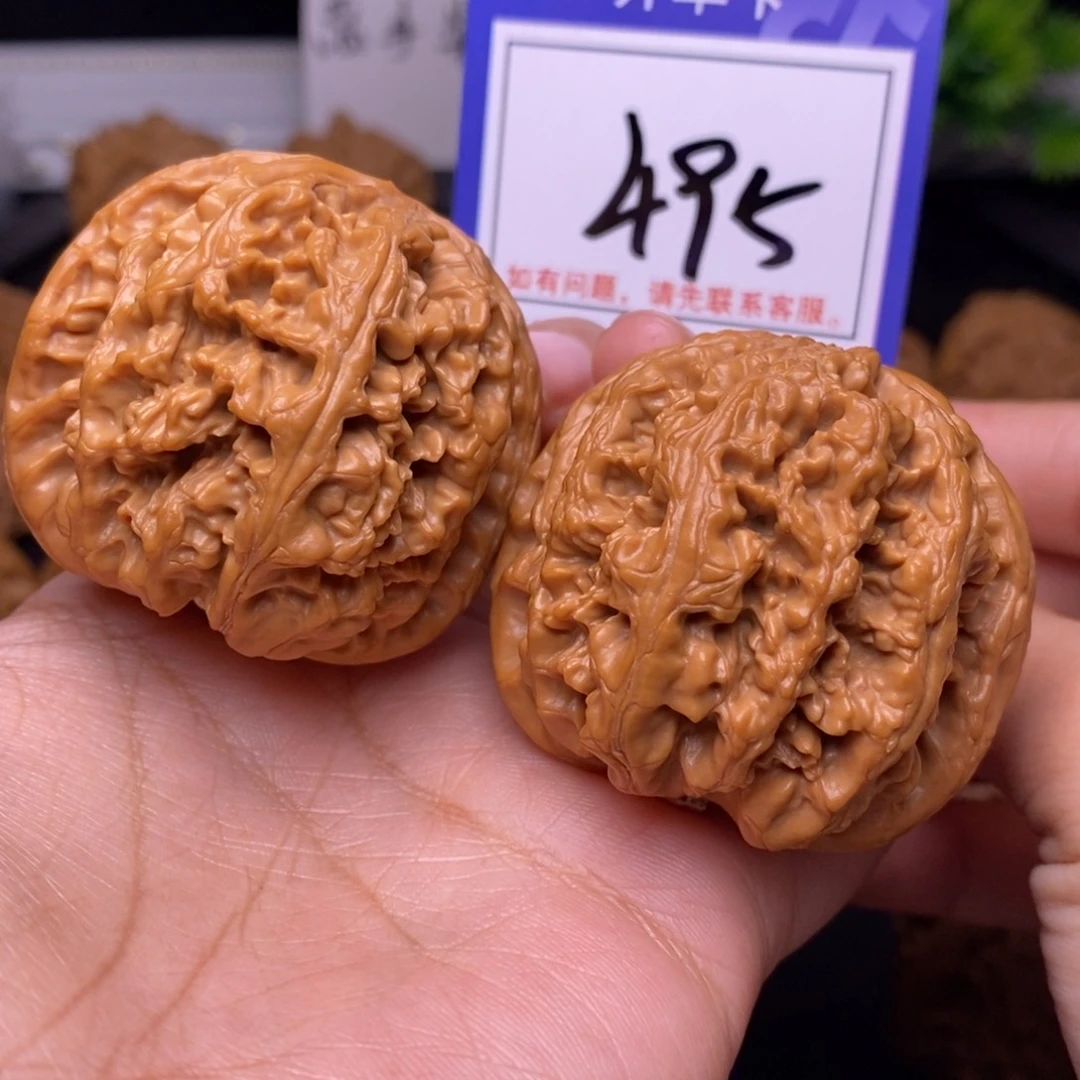 文玩核桃把件46球筋495