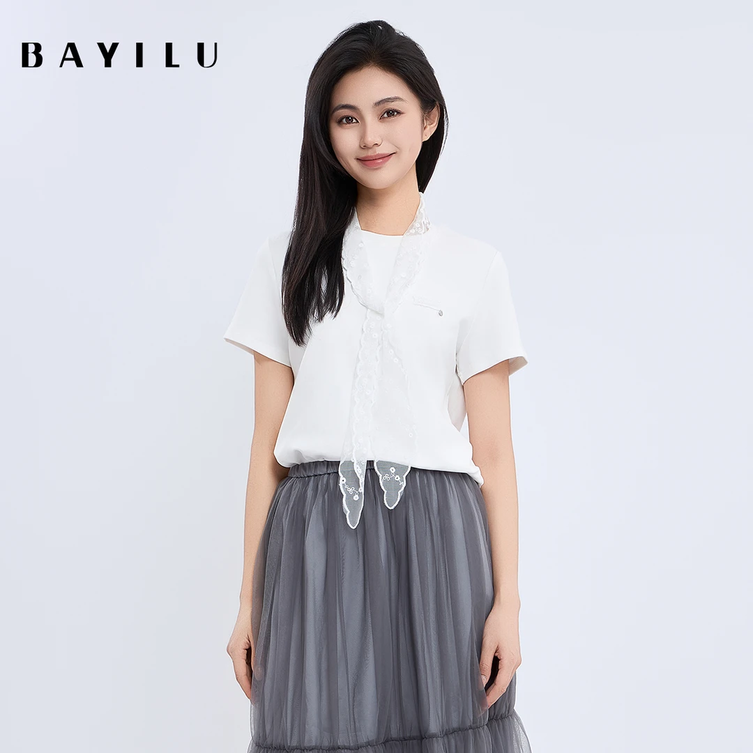 【万万】芭依璐女装夏季新款时尚T恤95T1107Z